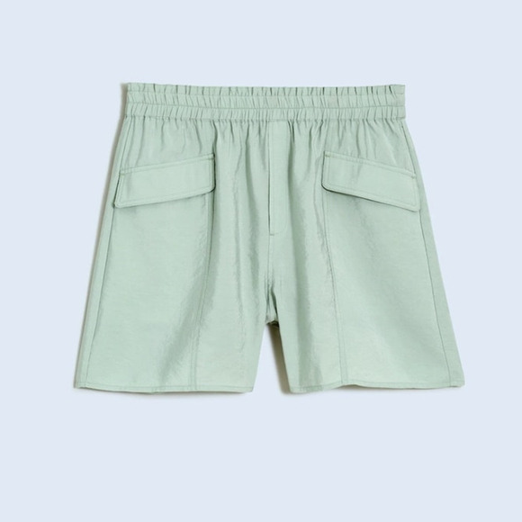 Madewell Pull On Cargo Softdrape Lightweight High Rise Shorts US Women's XL New - Picture 2 of 8